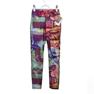 Nwt Reebok Training Comic Clash Tights Pop Art Speedwick Leggings